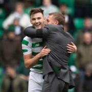 Kieran Tierney and Brendan Rodgers