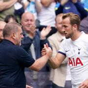 Ange Postecoglou and Harry Kane