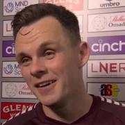 Lawrence Shankland speaks to the media