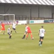 Scott Brown is skinned by Ayr ladies star Clare Docherty