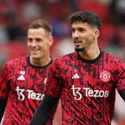 Altay Bayindir during a Man Utd warm-up