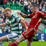 Jonny Hayes in action against Celtic last season