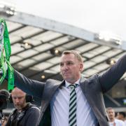 Brendan Rodgers with the Scottish Cup trophy