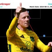 Callum McGregor's thunderous strike was the highlight of yesterday's game at Easter Road