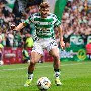 James Forrest during Celtic's 3-0 win over Rangers at Celtic Park