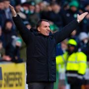 PERTH, SCOTLAND - DECEMBER 03: Celtic Manager Brendan Rodgers looks dejected during a cinch Premiership match between St Johnstone and Celtic at McDiarmid Park, on December 03, 2023, in Perth, Scotland. (Photo by Craig Williamson / SNS Group)