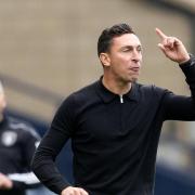 Scott Brown in the Ayr United dugout