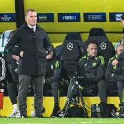 Celtic manager Brendan Rodgers looked shell-shocked on the touchline