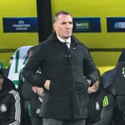 Brendan Rodgers on the touchline in Dortmund