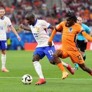 Jeremie Frimpong in action for the Dutch national team