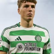 The Celtic home kit with The Celtic FC Foundation logo