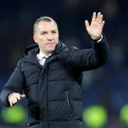 Celtic manager Brendan Rodgers celebrates after the Viaplay Cup semi final match at Hampden Park, Glasgow. Picture date: Saturday November 2, 2024. PA Photo. See PA story SOCCER Celtic. Photo credit should read: Steve Welsh/PA Wire.RESTRICTIONS: Use