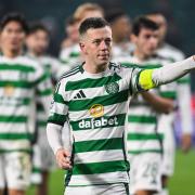 GLASGOW, SCOTLAND - NOVEMBER 05: Celtic's Callum McGregor at full time during a UEFA Champions League 2024/25 League Phase MD4 match between Celtic and RB Leipzig at Celtic Park, on November 05, 2024, in Glasgow, Scotland. (Photo by Rob Casey / SNS