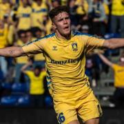 Mathias Kvistgaarden celebrates for Brondby