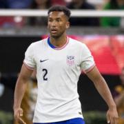 Auston Trusty playing for the USMNT