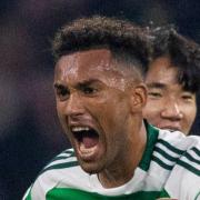 Auston Trusty screams in delight at Celtic Park