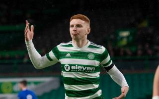 Celtic's Joey Dawson celebrates scoring