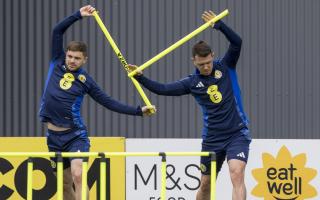 James Forrest in Scotland training