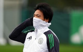 Reo Hatate in Celtic training