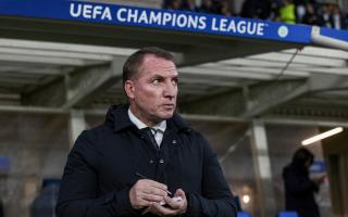 Celtic manager Brandon Rodgers during a UEFA Champions League match